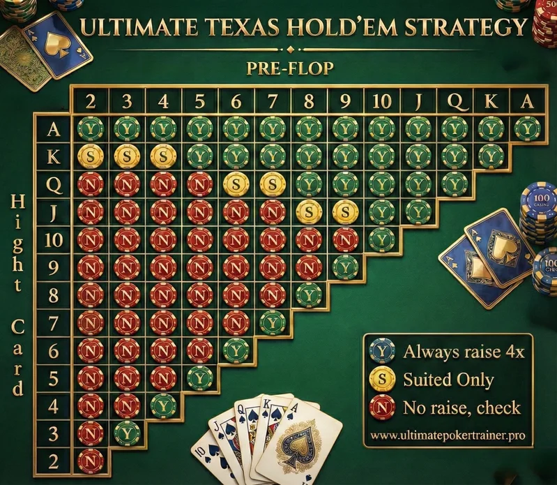 UTH Basic Strategy Chart | Visual Decision Guide